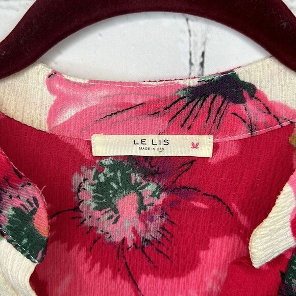Le Lis Floral Blouse Size Small - Picture 3 of 6